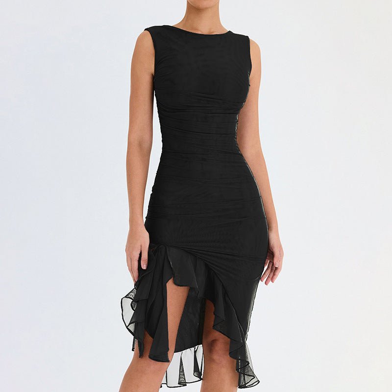 Bodycon Dress | Slim Skinny Sleeveless Midi Dress - Gorgeous Feather