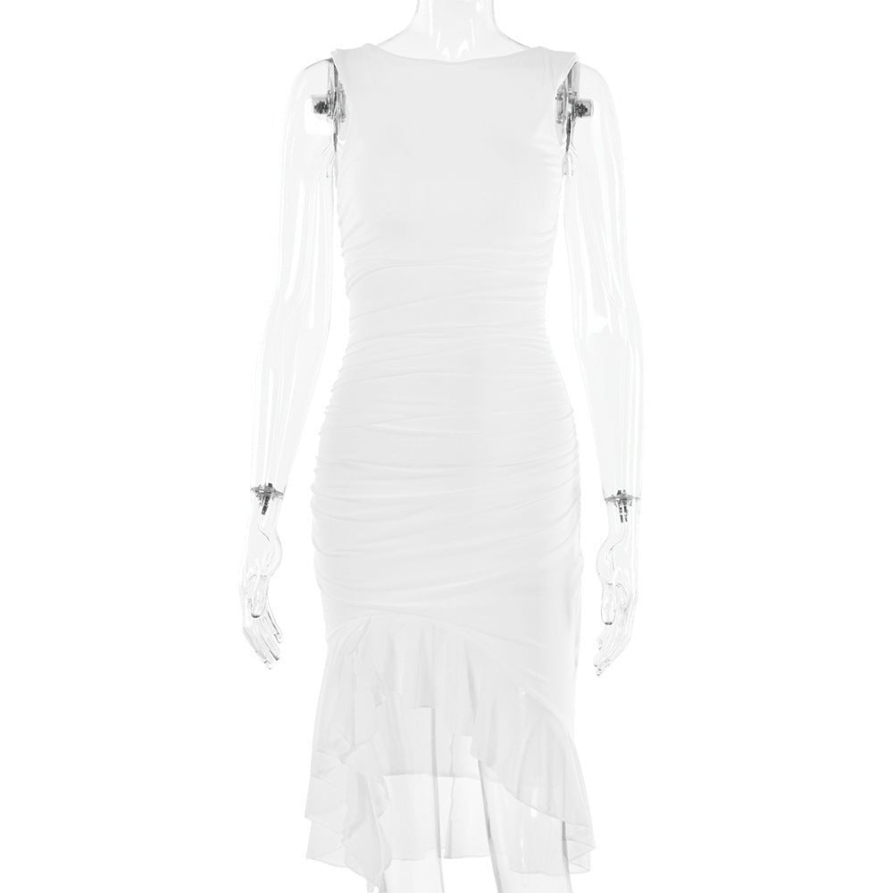 Bodycon Dress | Slim Skinny Sleeveless Midi Dress - Gorgeous Feather