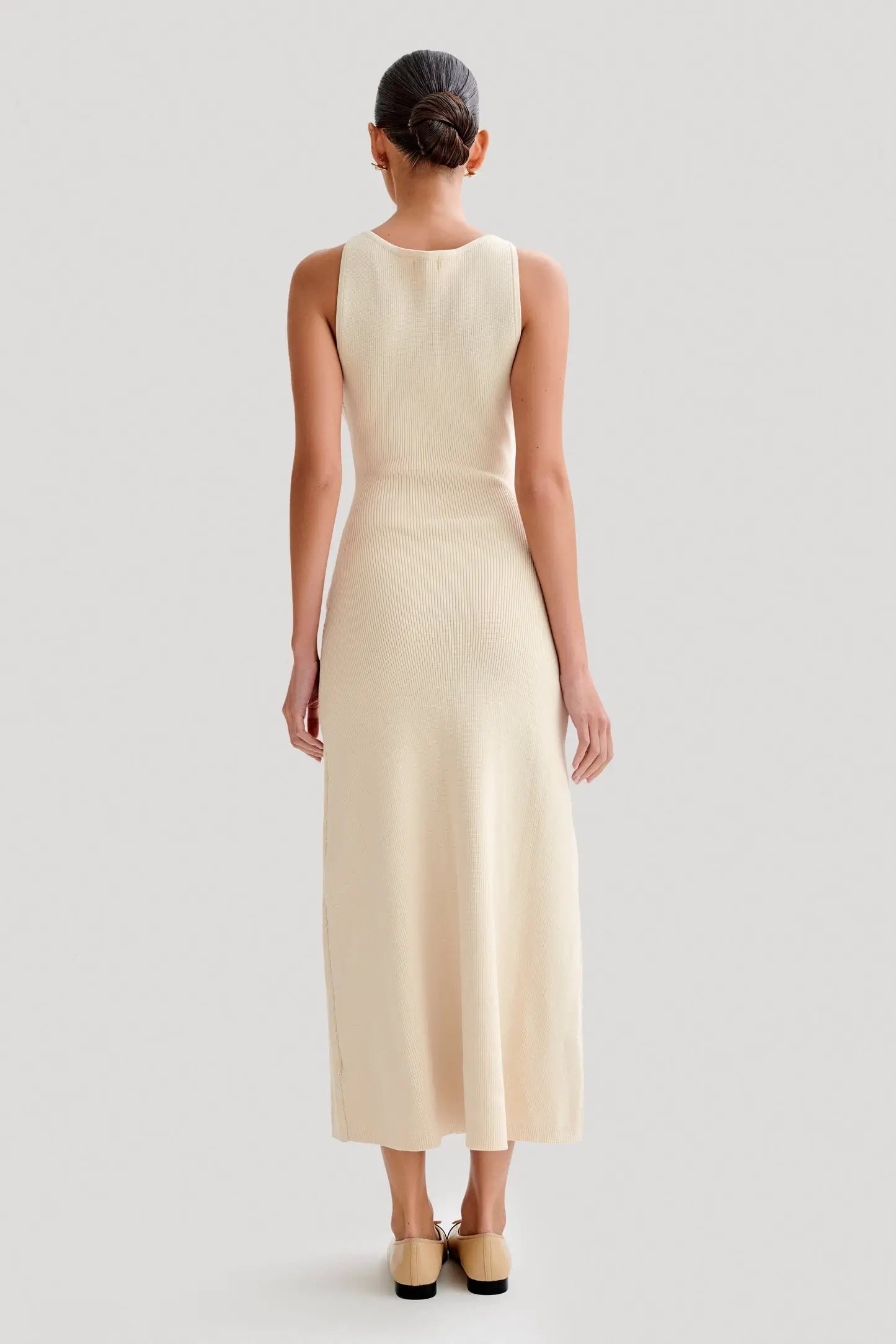 Elegant Knitted Sleeveless Long Maxi Dress - Gorgeous Feather