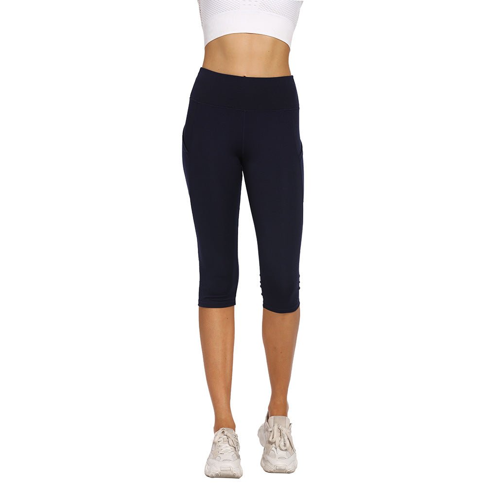 Legging | Cropped Pant Navy Blue - Gorgeous Feather