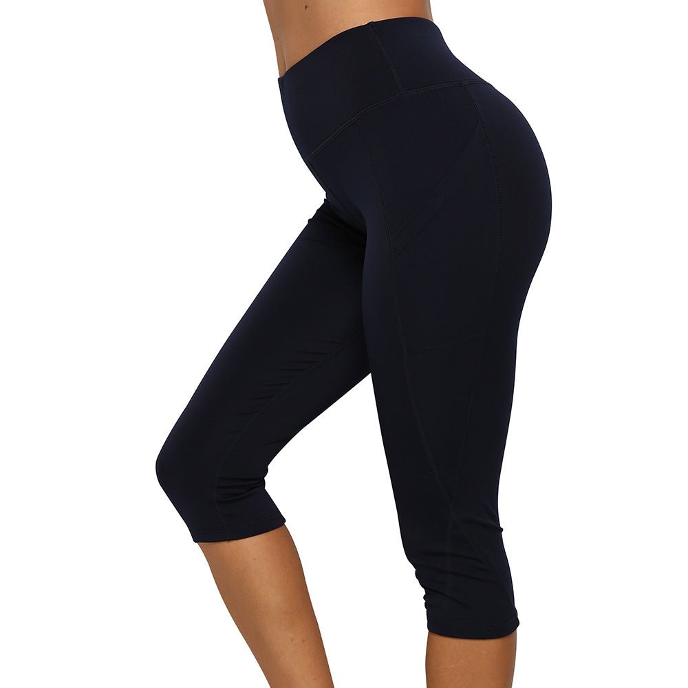 Legging | Cropped Pant Navy Blue - Gorgeous Feather