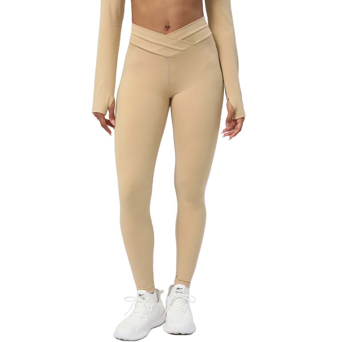 Legging | Cross Stitching Light Brown - Gorgeous Feather