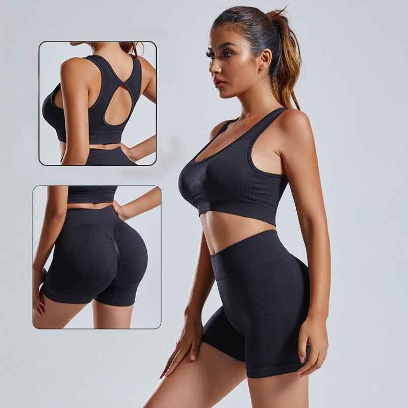 Legging | High Waist Two Piece Short Pants Beige - Gorgeous Feather
