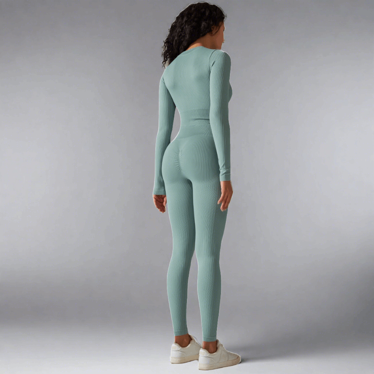 Legging | Seamless Legging and Zipper Top - Gorgeous Feather