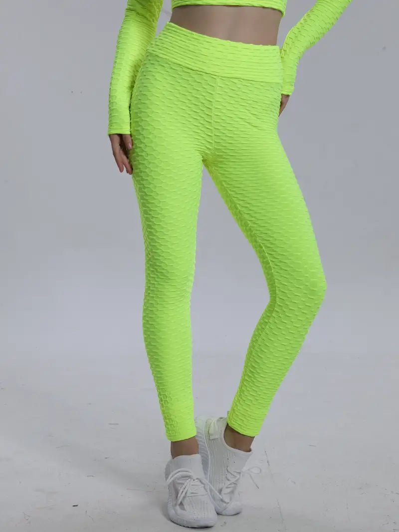 Leggings | Anti Cellulite Honeycomb Green - Gorgeous Feather
