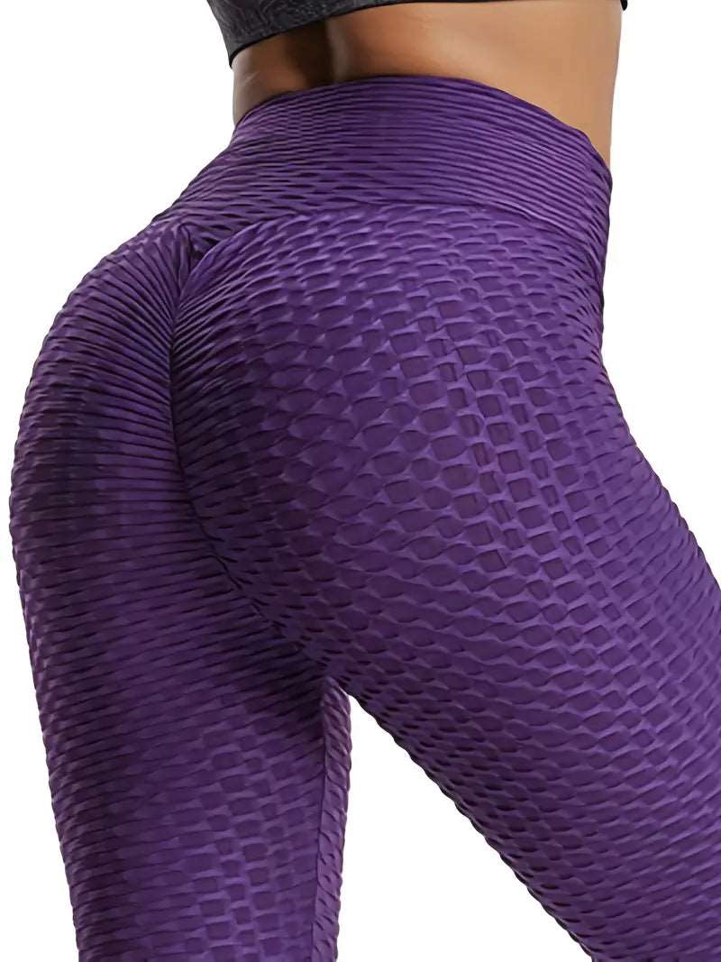 Leggings | Anti Cellulite Honeycomb Purple - Gorgeous Feather