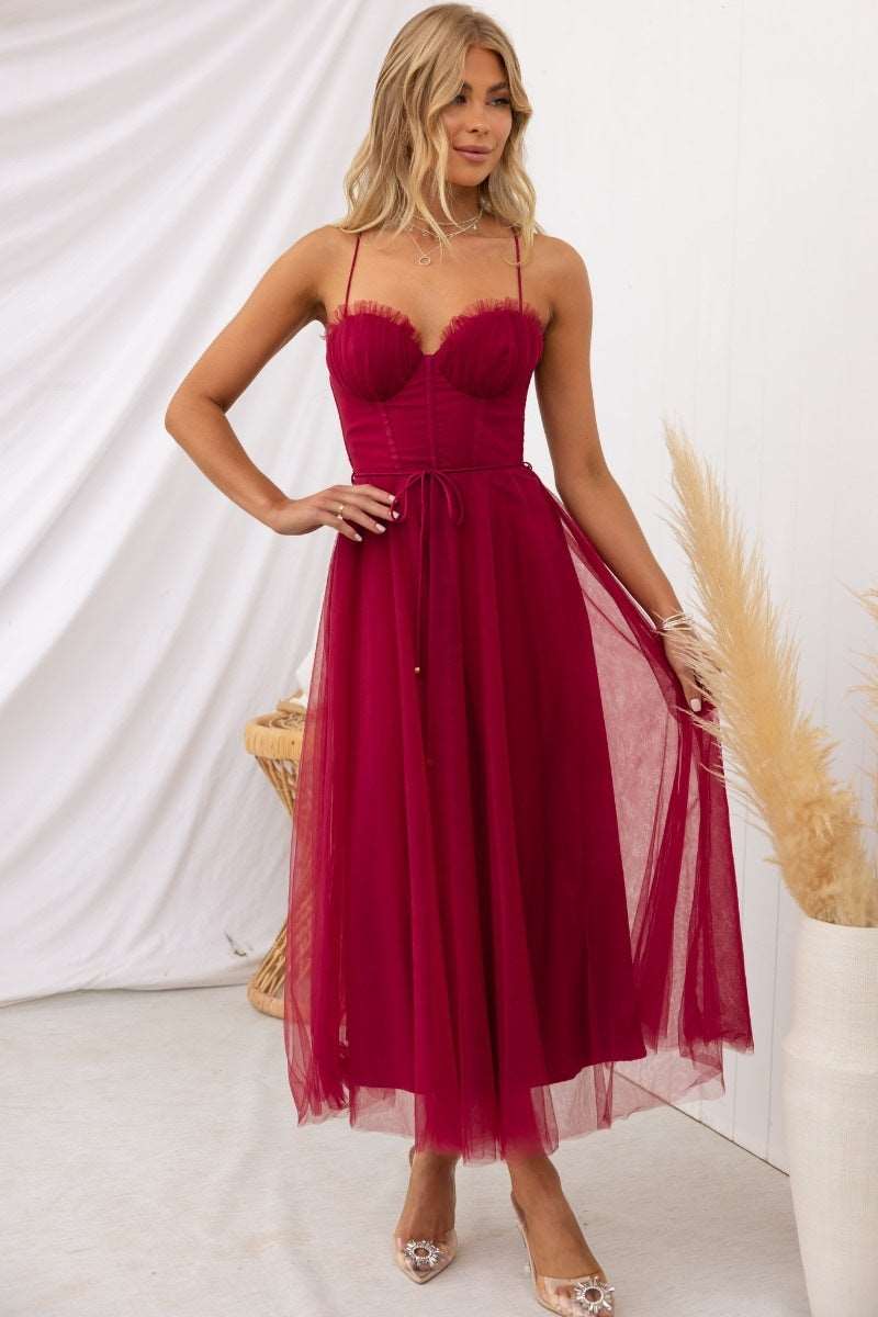Maxi Dress | Sleeveless Sling Casual Dress - Gorgeous Feather