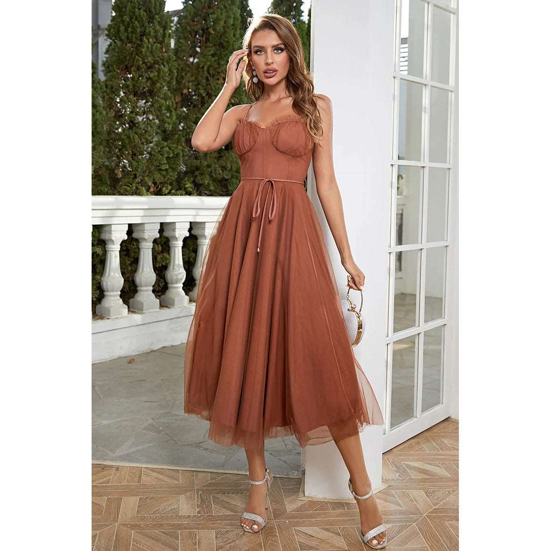 Maxi Dress | Sleeveless Sling Casual Dress - Gorgeous Feather