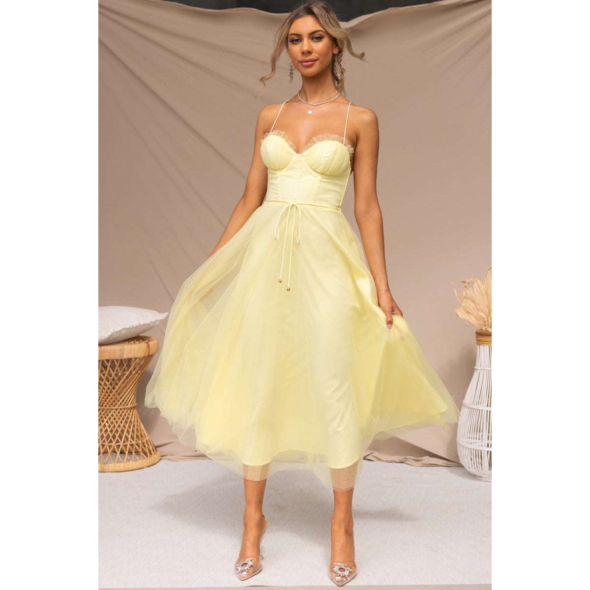Maxi Dress | Sleeveless Sling Casual Dress - Gorgeous Feather