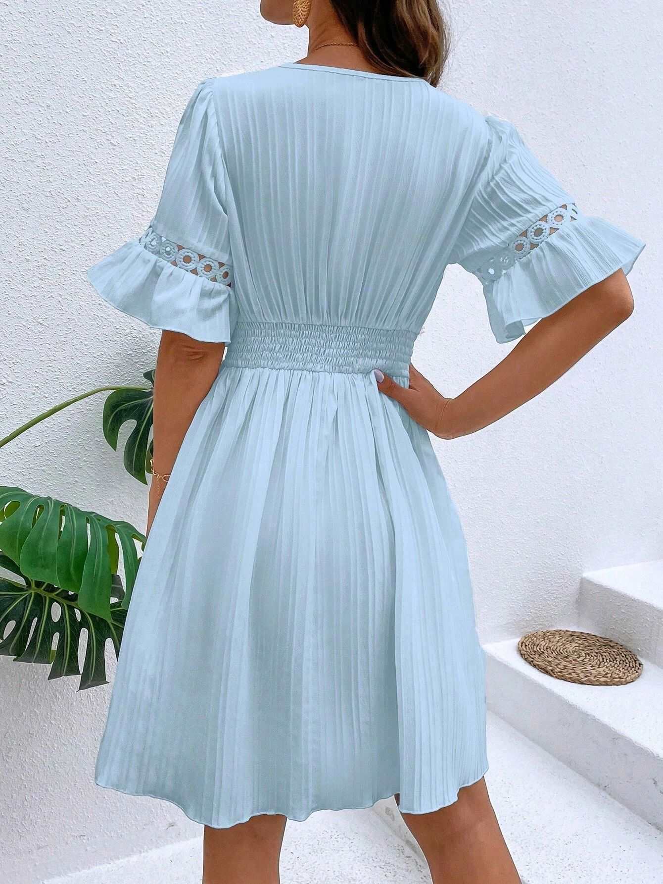 Midi Dress | Patchwork Lace Fashion - Gorgeous Feather