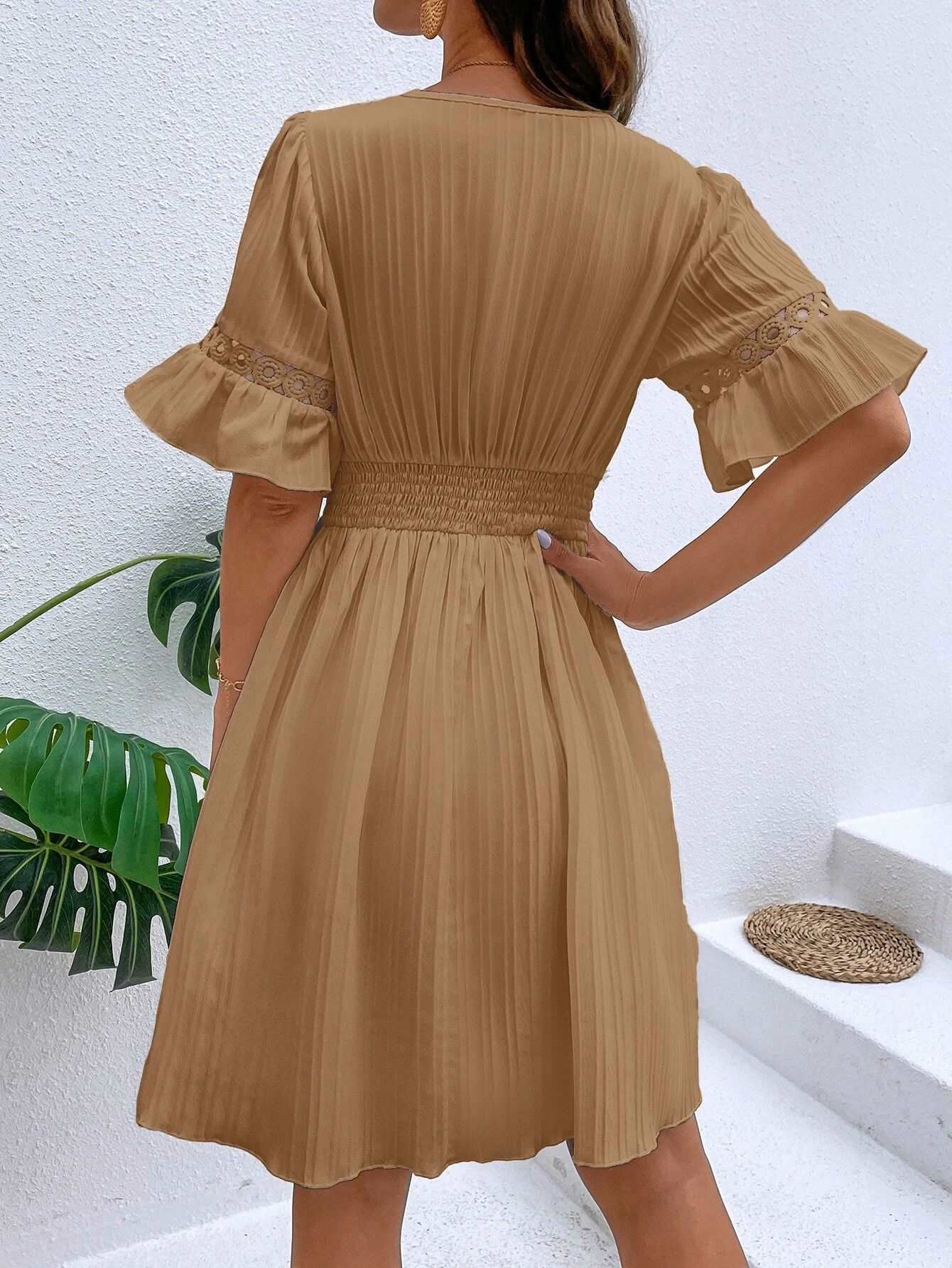 Midi Dress | Patchwork Lace Fashion - Gorgeous Feather