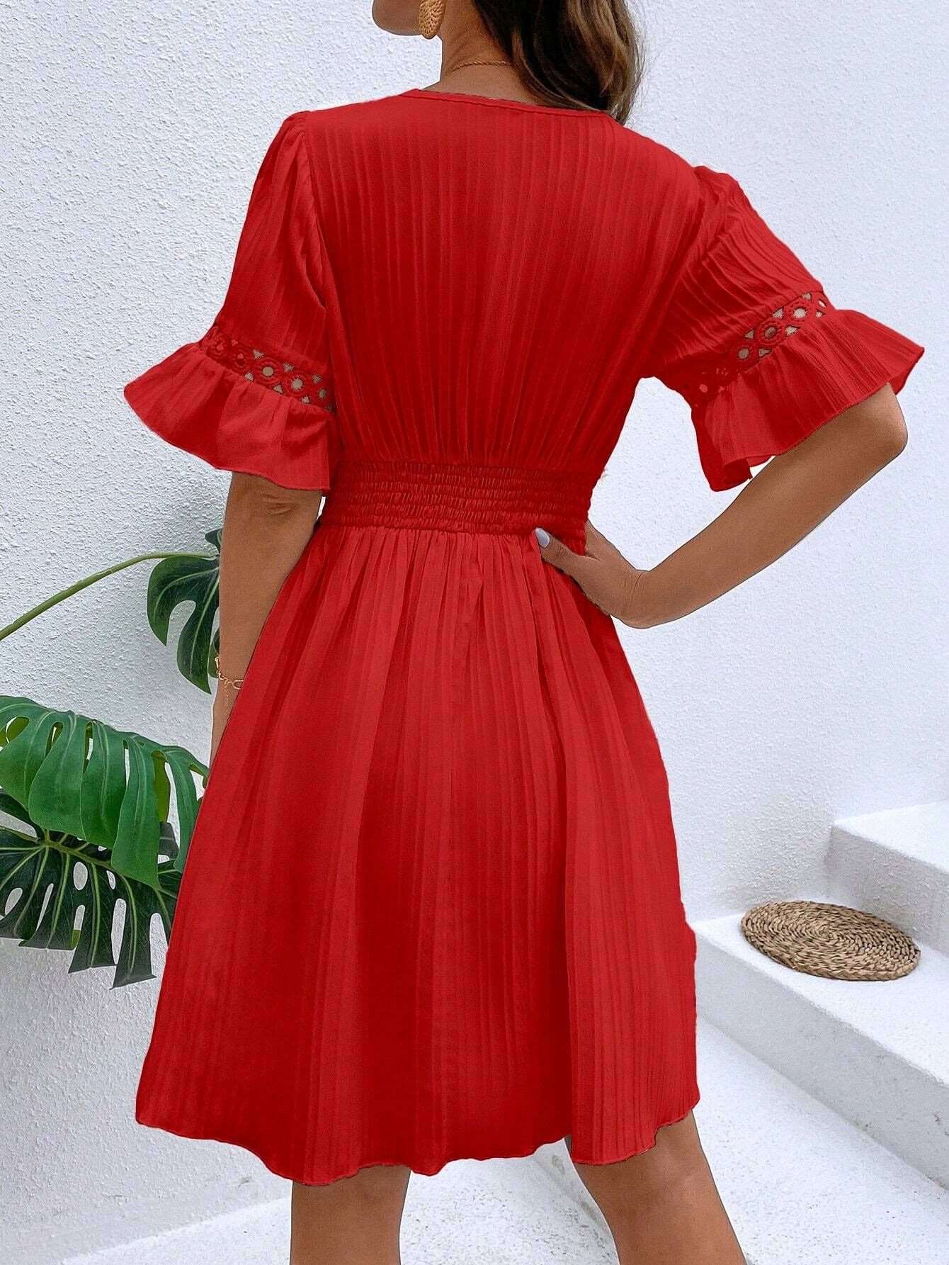 Midi Dress | Patchwork Lace Fashion - Gorgeous Feather