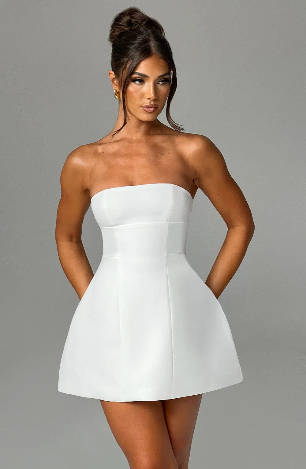 Mini Dress | Srapless A - Line Skirt - Gorgeous Feather
