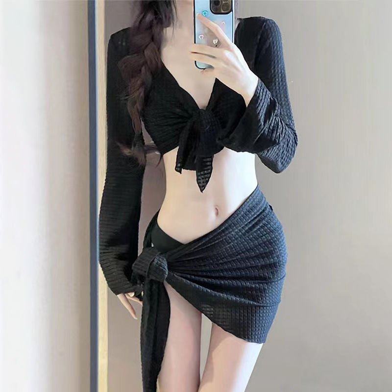 Swimsuit | Bikini Four - Piece Split Suit - Gorgeous Feather