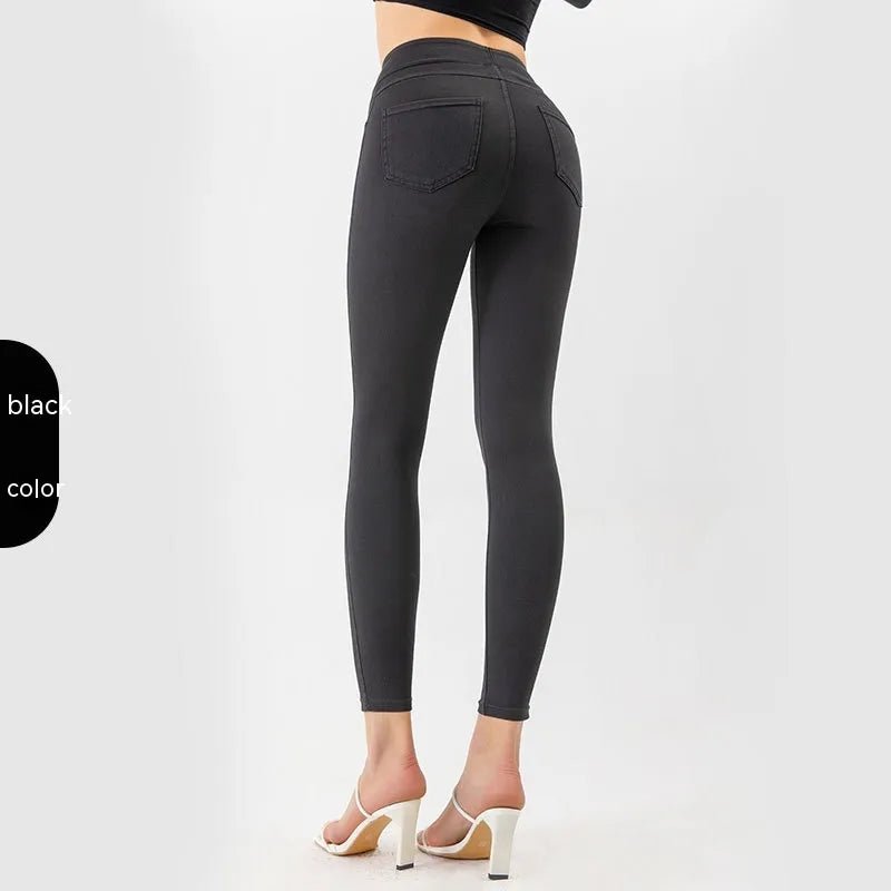 Tight Pants | High Waist Long Pants - Gorgeous Feather