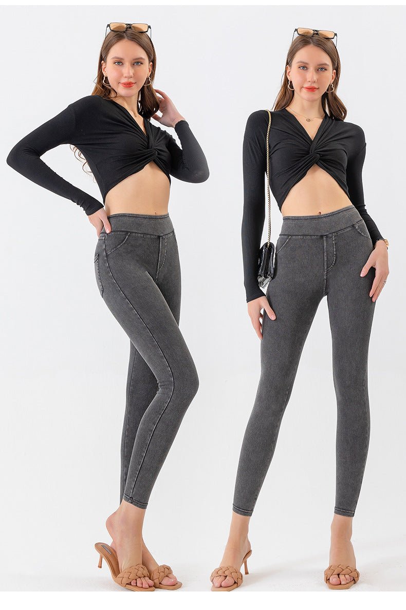 Tight Pants | High Waist Long Pants - Gorgeous Feather