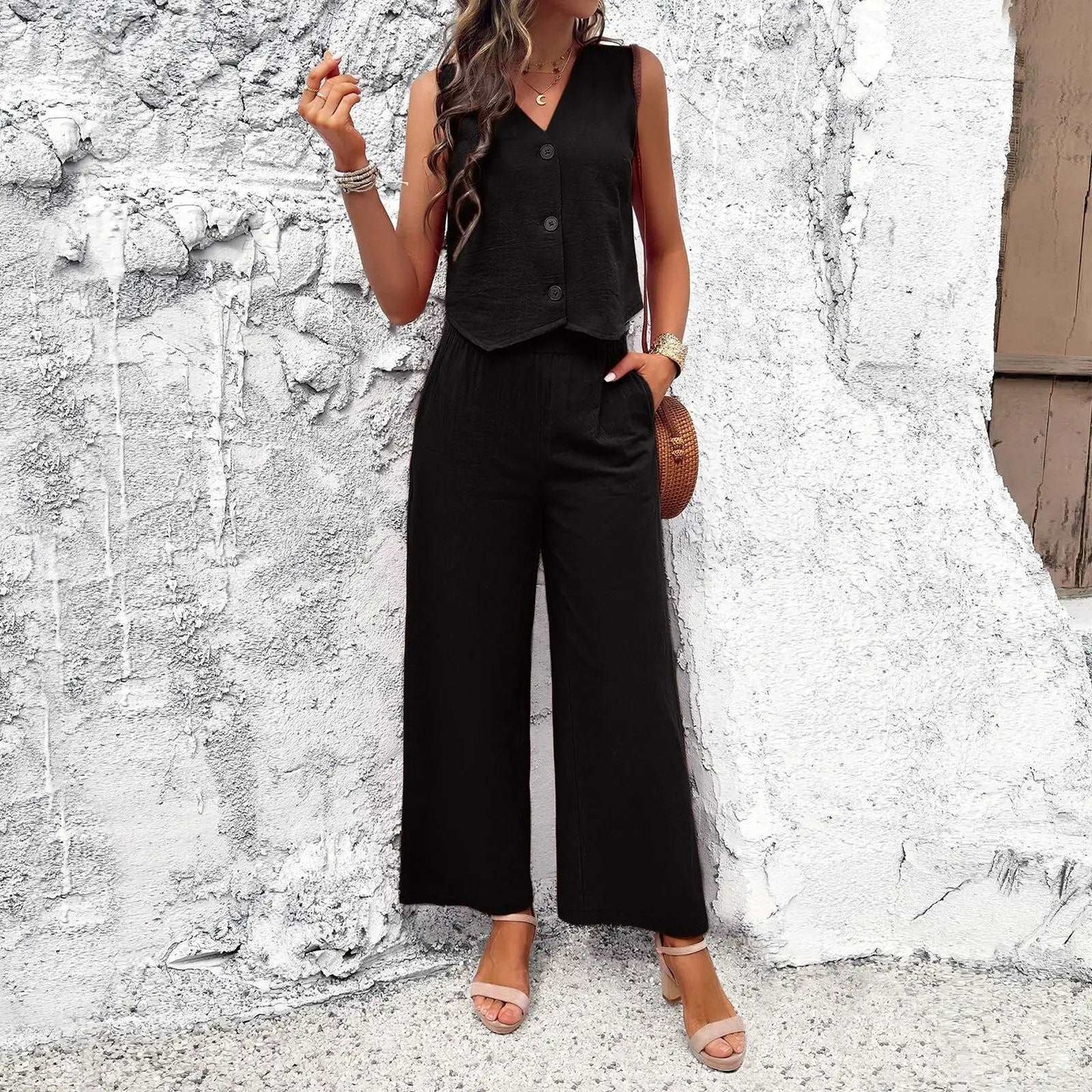Wide Leg Pants | Fashion Sailor Pant Suit - Gorgeous Feather