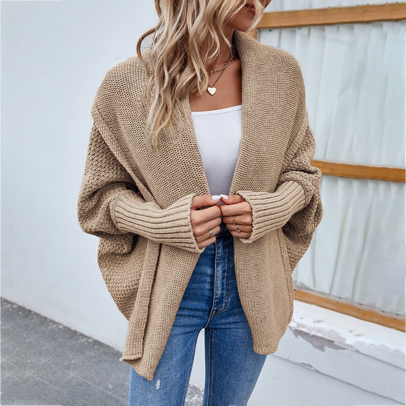 Winter Jacket | Knitted Long Sleeve Cardigan - Gorgeous Feather