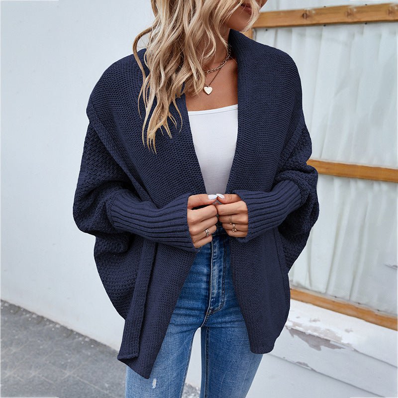Winter Jacket | Knitted Long Sleeve Cardigan - Gorgeous Feather