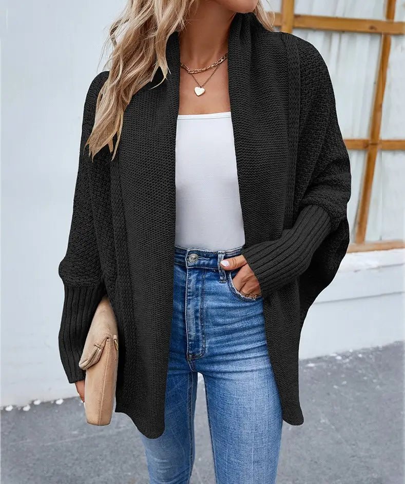 Winter Jacket | Knitted Long Sleeve Cardigan - Gorgeous Feather