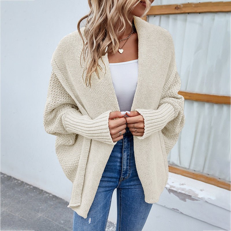 Winter Jacket | Knitted Long Sleeve Cardigan - Gorgeous Feather