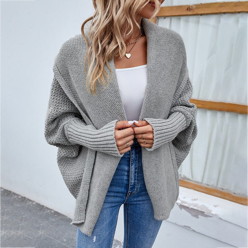 Winter Jacket | Knitted Long Sleeve Cardigan - Gorgeous Feather