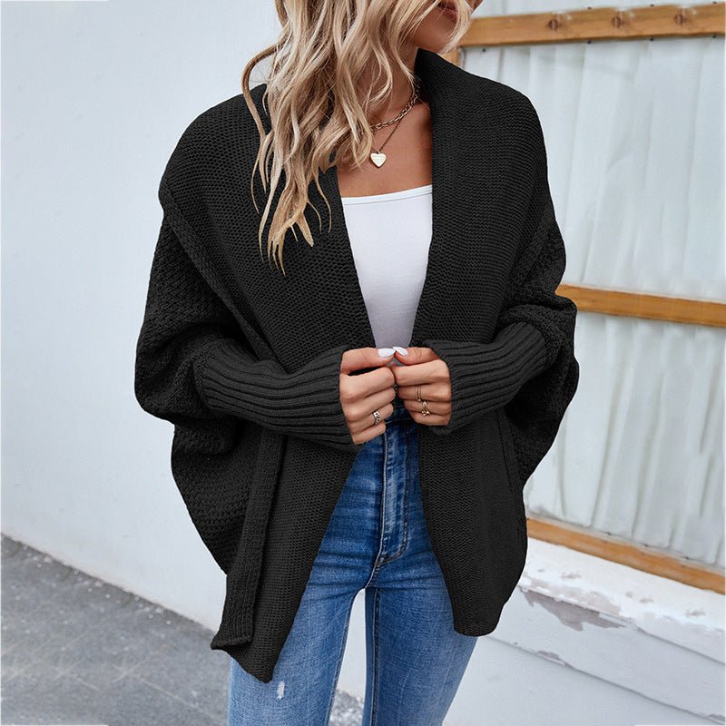 Winter Jacket | Knitted Long Sleeve Cardigan - Gorgeous Feather