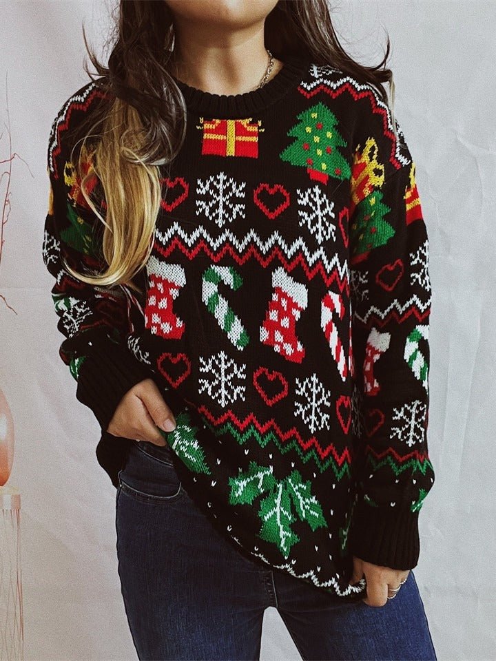Winter Tops Stylish Loose Funny Christmas Sweaters - Gorgeous Feather