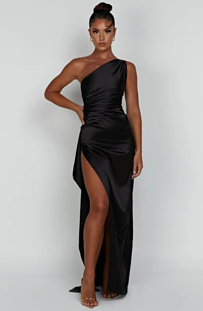 Maxi Dress | One-shoulder Backless Split