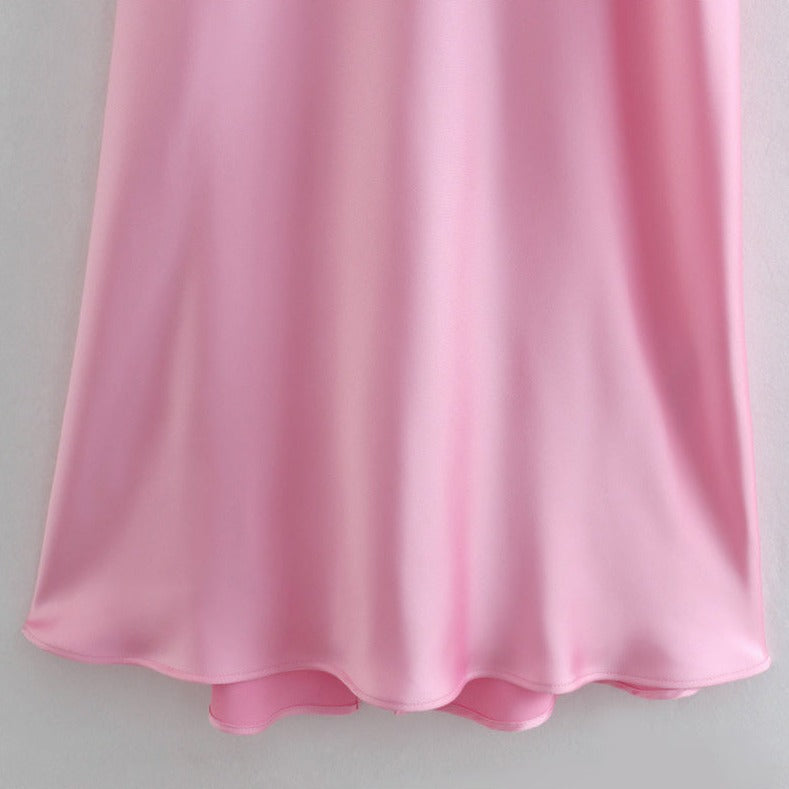 Elegant Satin Maxi Party Dress