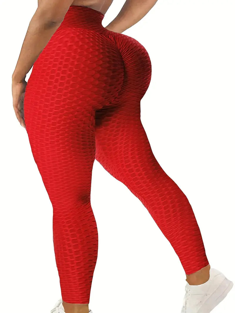 Butt-Lift Anti Cellulite Scrunch Honeycomb Leggings 