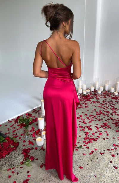 Maxi Dress | One-shoulder Backless Split