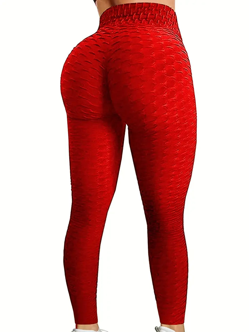 Butt-Lift Anti Cellulite Scrunch Honeycomb Leggings 