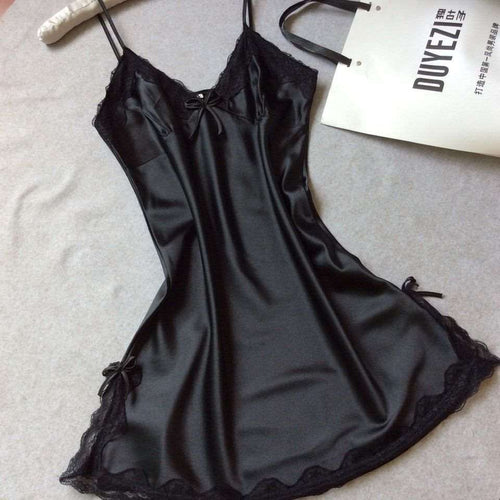 Sleepwear | Satin Night Dress Black