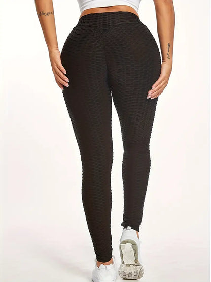 Butt-Lift Anti Cellulite Scrunch Honeycomb Leggings 