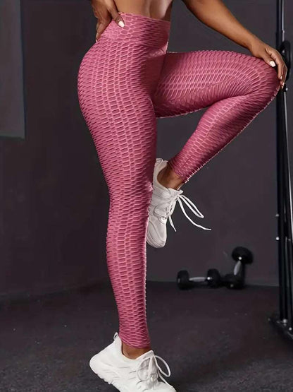 Butt-Lift Anti Cellulite Scrunch Honeycomb Leggings 