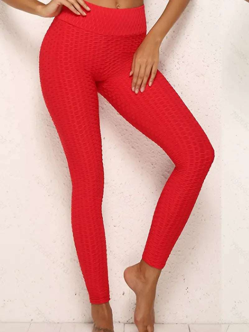 Butt-Lift Anti Cellulite Scrunch Honeycomb Leggings 