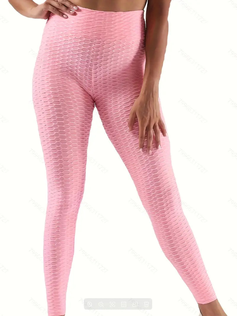 Butt-Lift Anti Cellulite Scrunch Honeycomb Leggings 