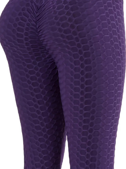 Butt-Lift Anti Cellulite Scrunch Honeycomb Leggings 