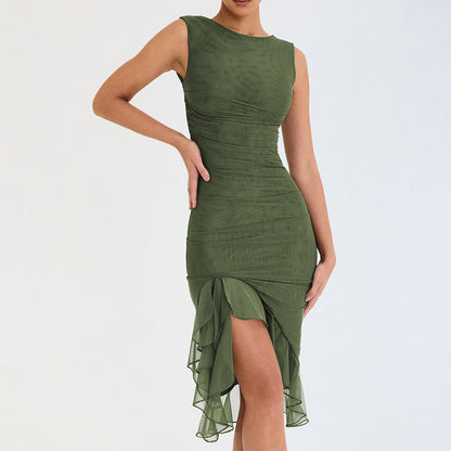 Bodycon Dress | Slim Skinny Sleeveless Midi Dress