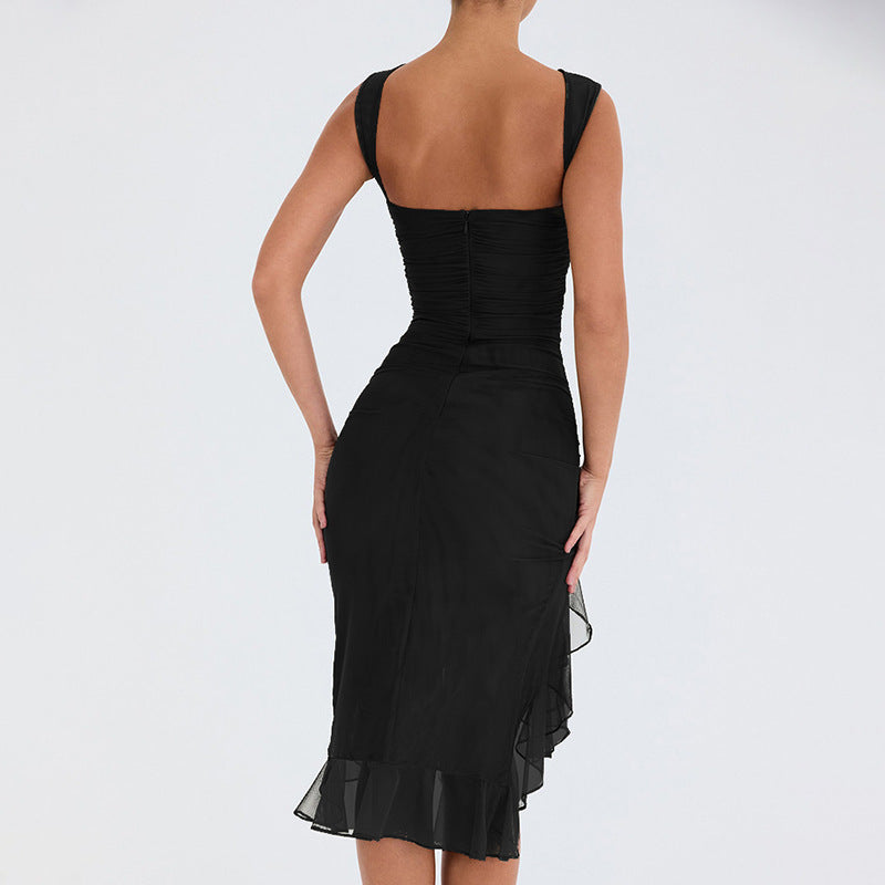 Bodycon Dress | Slim Skinny Sleeveless Midi Dress - Gorgeous Feather