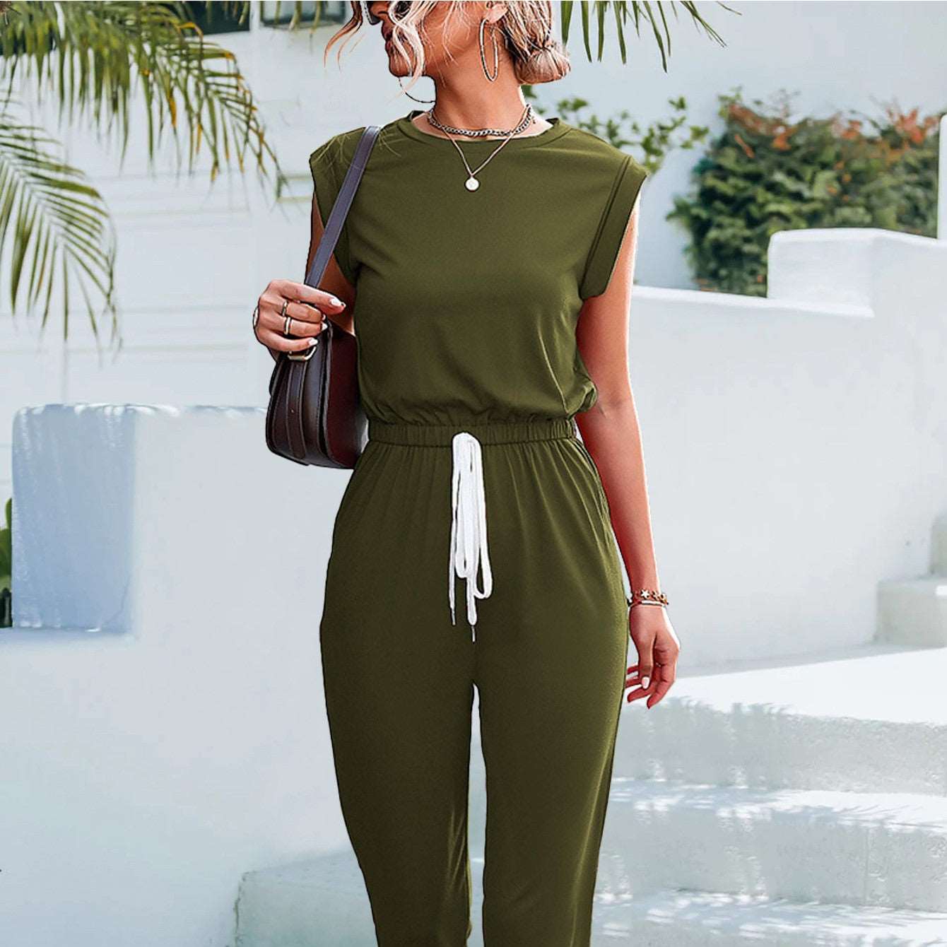 Jumpsuits | Sleeveless Casual Dress - GORGEOUS FEATHER