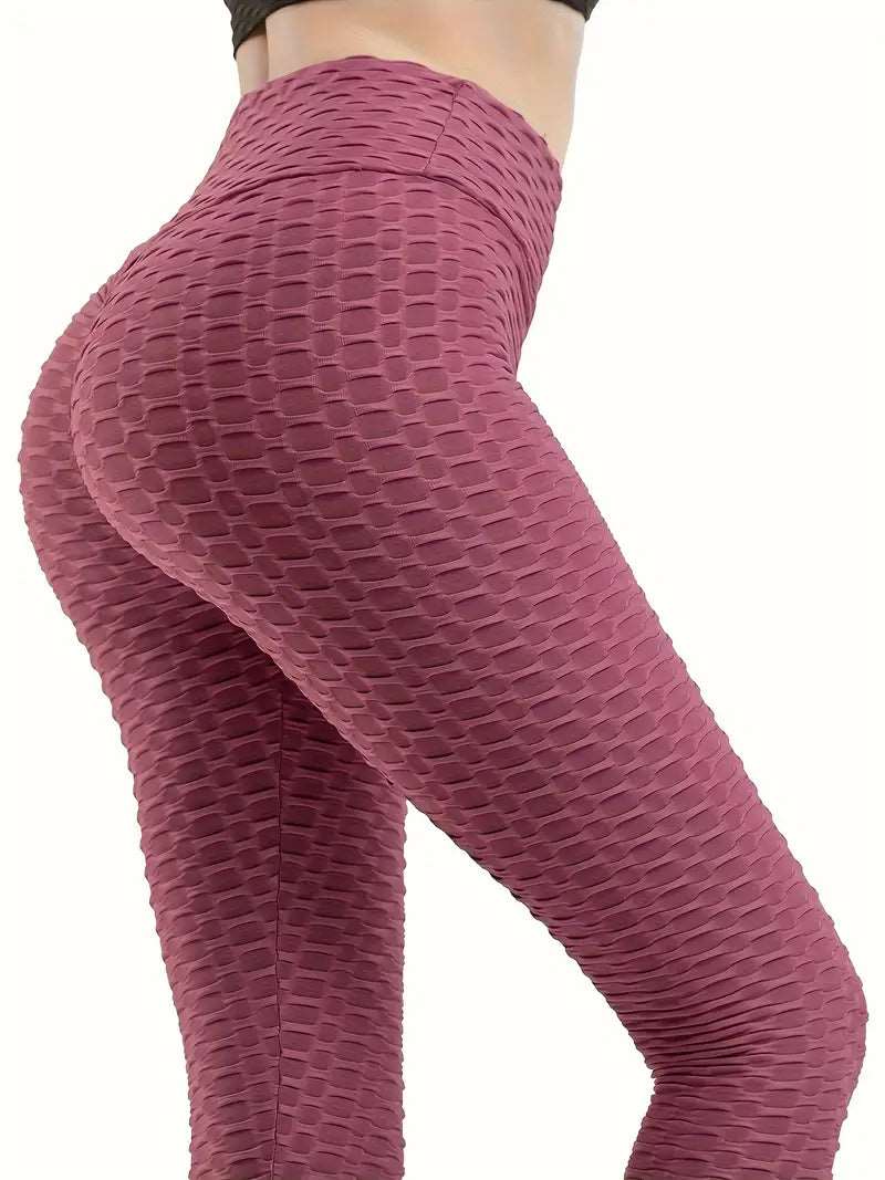 Butt-Lift Anti Cellulite Scrunch Honeycomb Leggings 