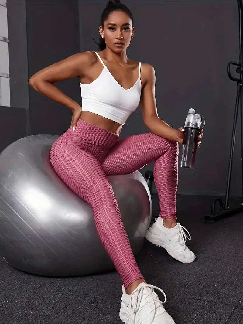 Butt-Lift Anti Cellulite Scrunch Honeycomb Leggings 