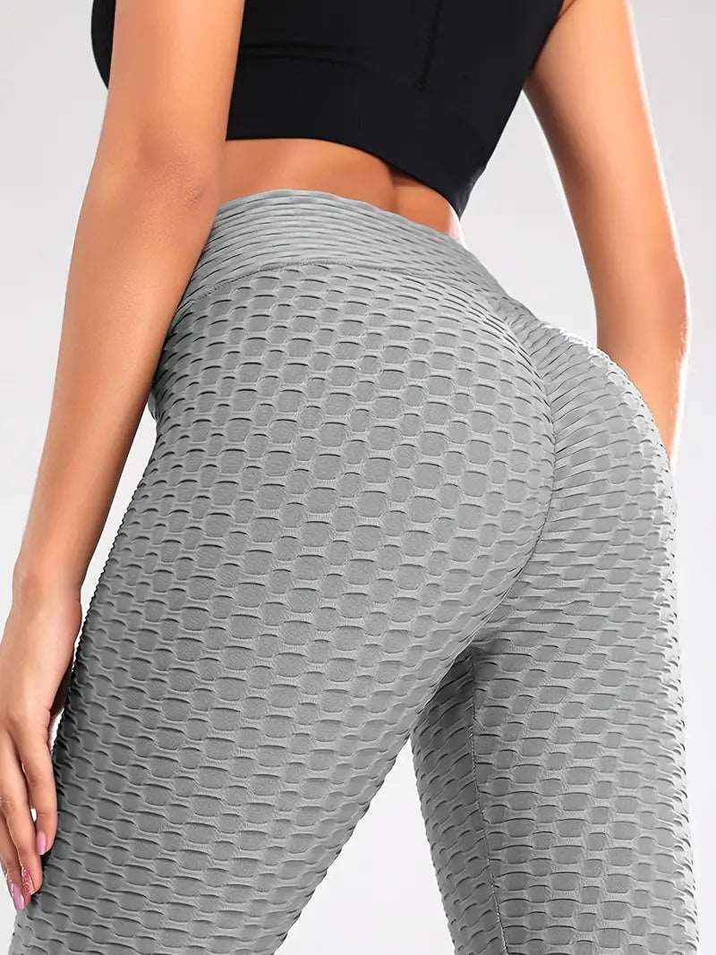 Butt-Lift Anti Cellulite Scrunch Honeycomb Leggings 