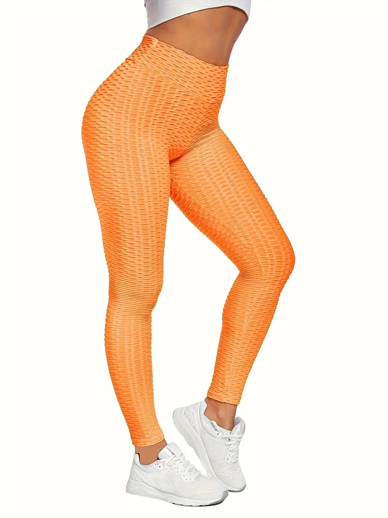 Butt-Lift Anti Cellulite Scrunch Honeycomb Leggings 