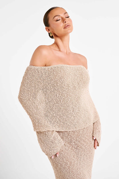 Winter_Dress_French-Style_Off-Shoulder_Knitted_Maxi_Dress_Gorgeous_Feather_