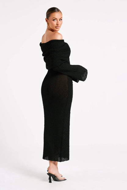 Winter_Dress_French-Style_Off-Shoulder_Knitted_Maxi_Dress_Gorgeous_Feather_