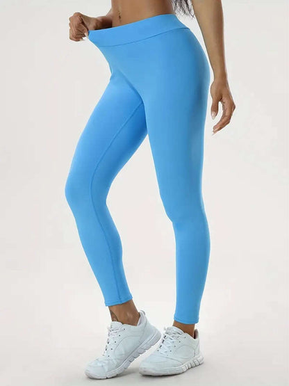 Legging | High Waist Butt Lift Blue - Gorgeous Feather