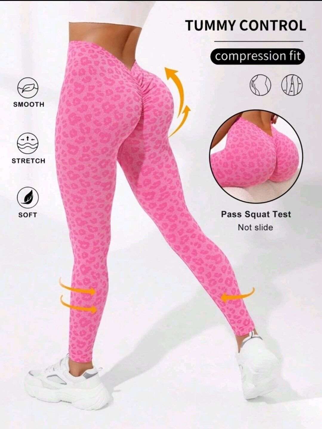 Legging | Seamless Double Hip Lifting Pink - Gorgeous Feather